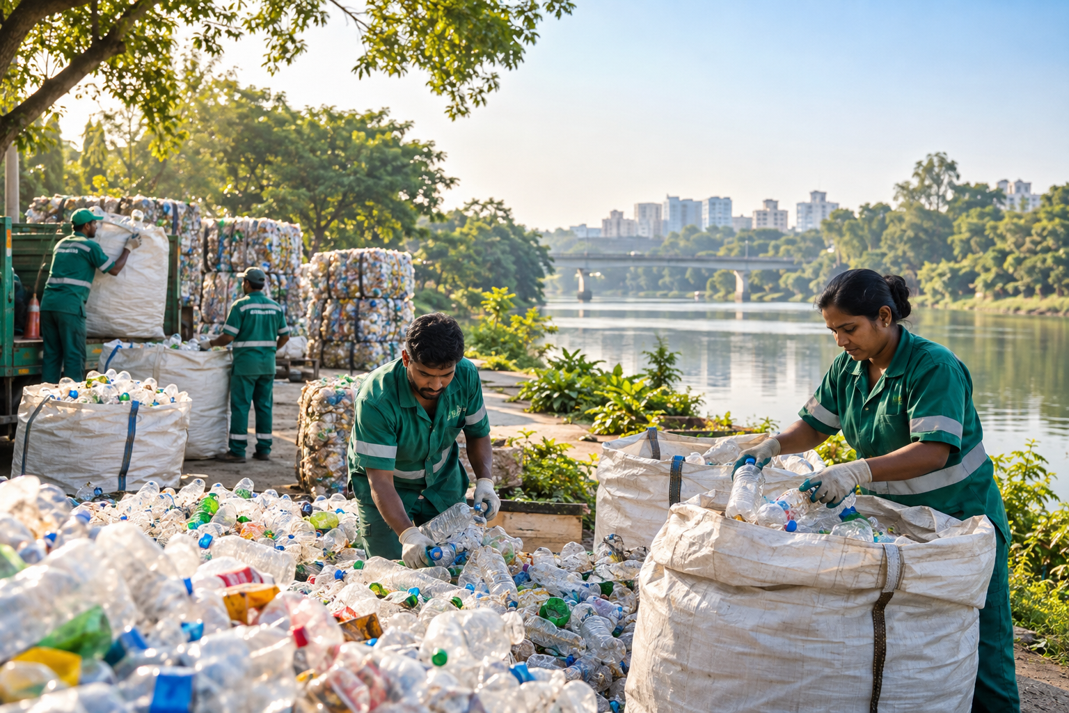 Recyclable plastic redirected into the circular economy